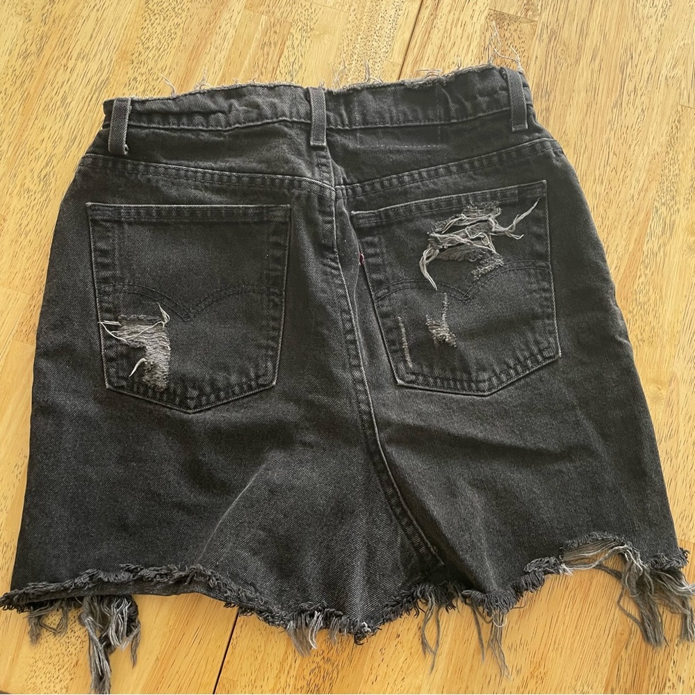LEVIS x LF FURST OF A KIND DISTRESSED VINTAGE DENIM SKIRT - Picture 2 of 5